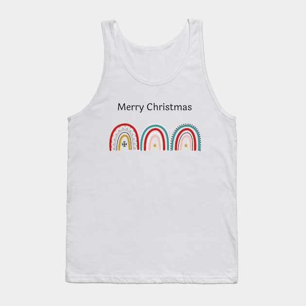 merry christmas cute rainbow gift Tank Top by Ashden